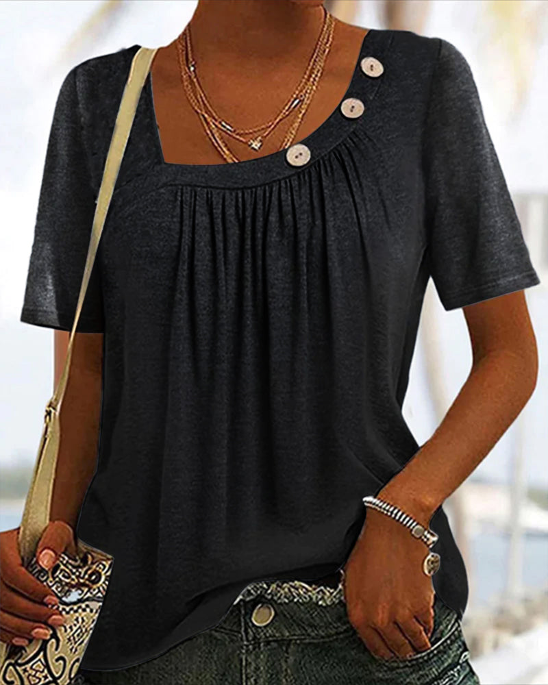 Bluzka z ozdobnymi guzikami