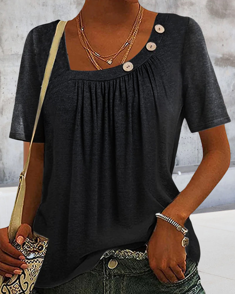 Bluzka z ozdobnymi guzikami