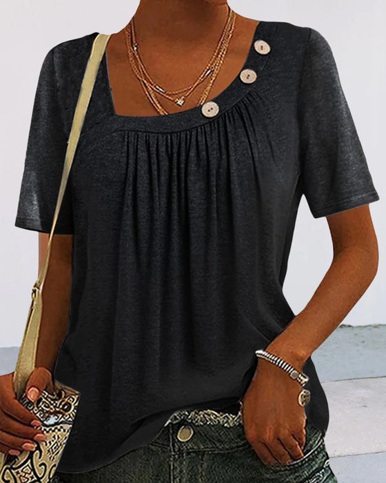 Bluzka z ozdobnymi guzikami