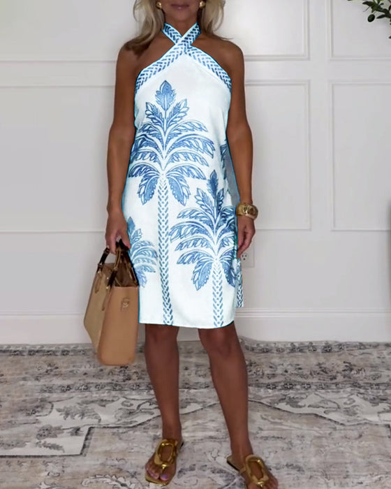 Sukienka elegancka z krzyżowym dekoltem i długością do kolan