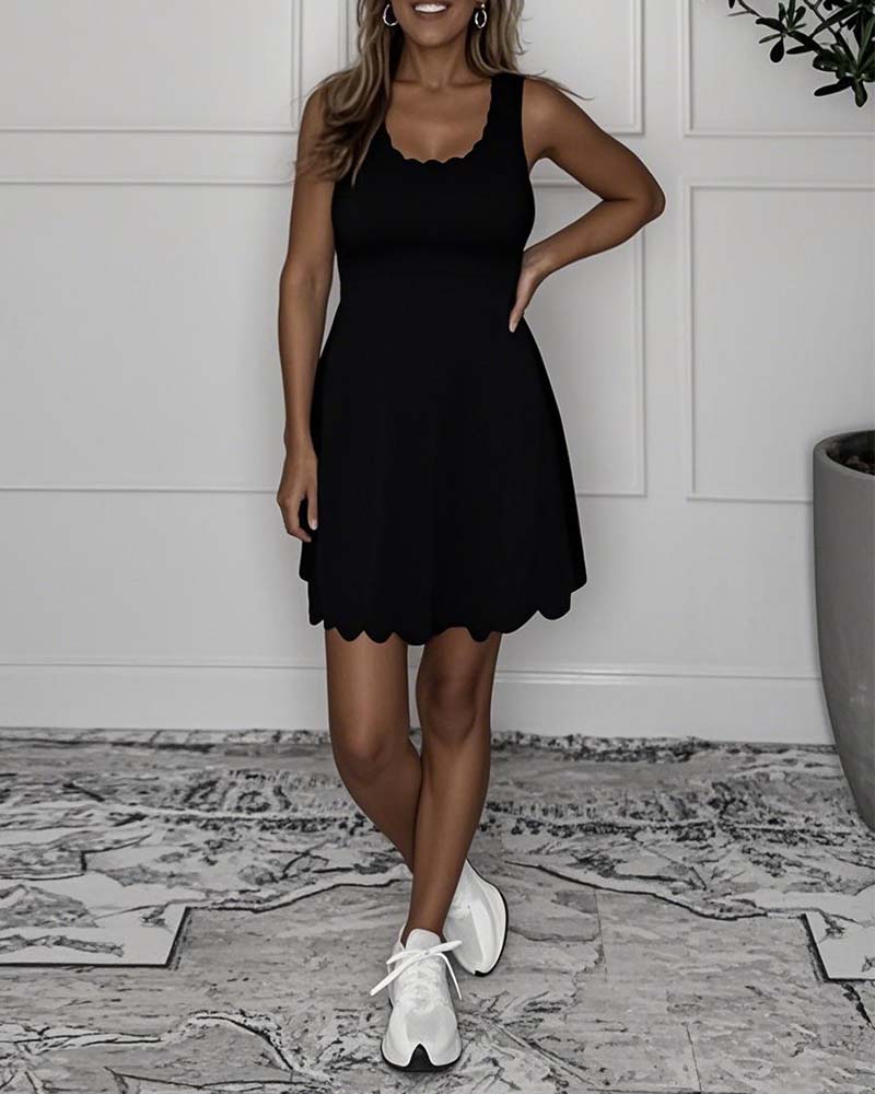 Sukienka Bez Rękawów Moda Codzienna