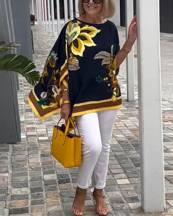 Bluzka Z Nadrukiem Casual