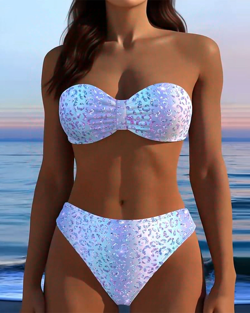 Bikini W Panterkę Bandeau