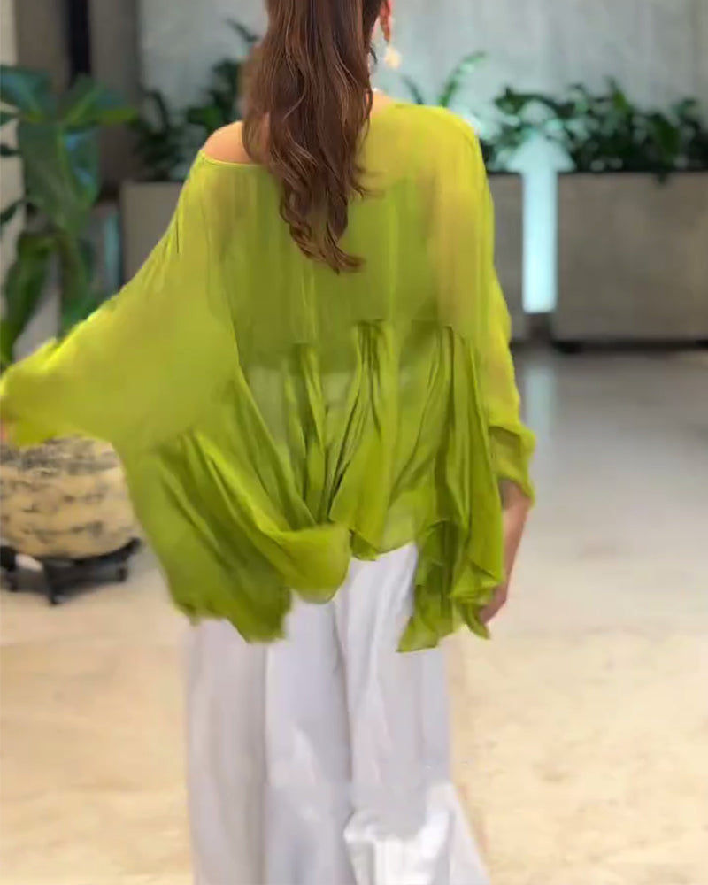 Bluzka O Eleganckim Jednolitym Stylu