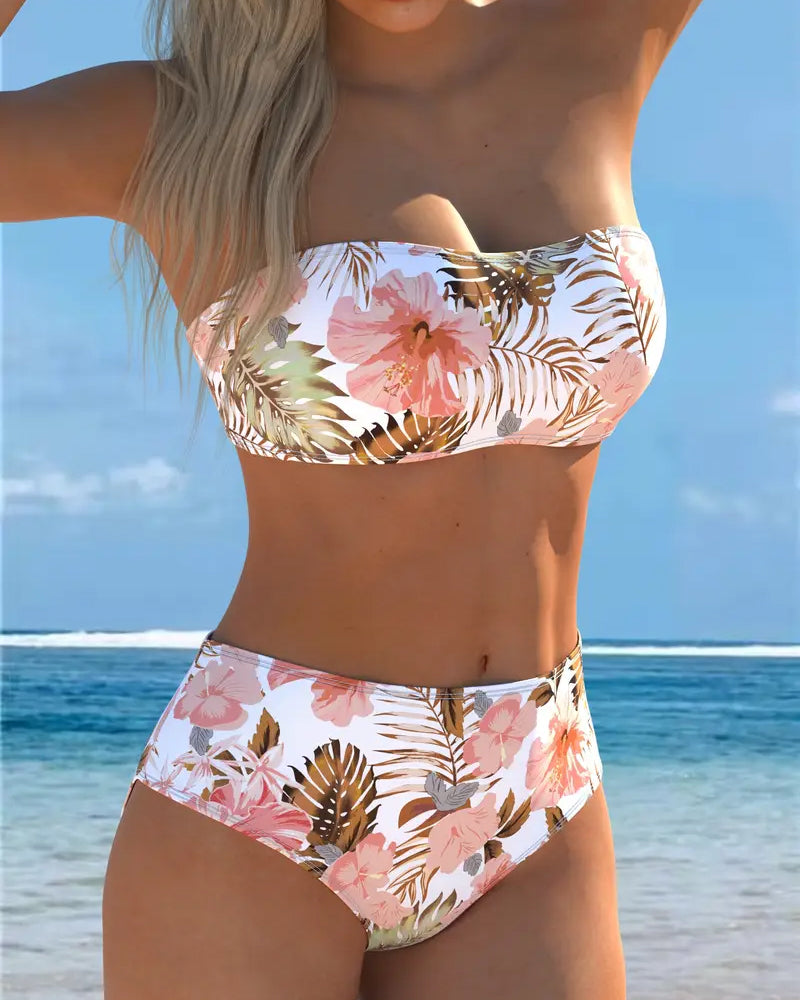 Bikini Bandeau Drukowane