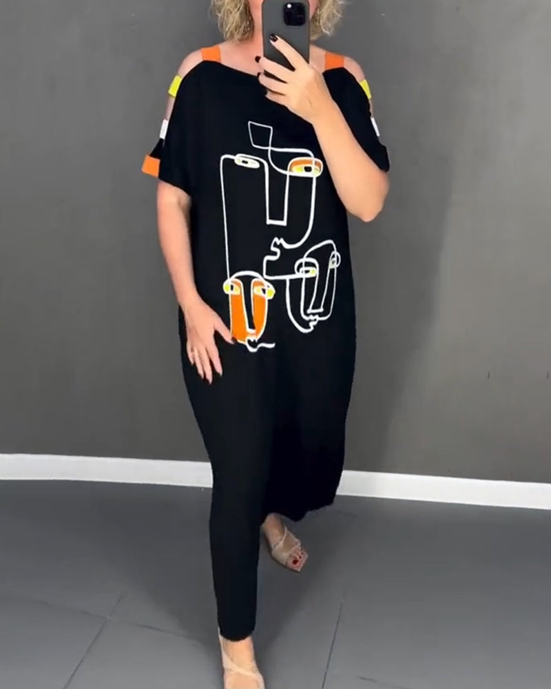 Sukienka Odsłonięte Ramiona Ażurowa Wzór Rozcięcie