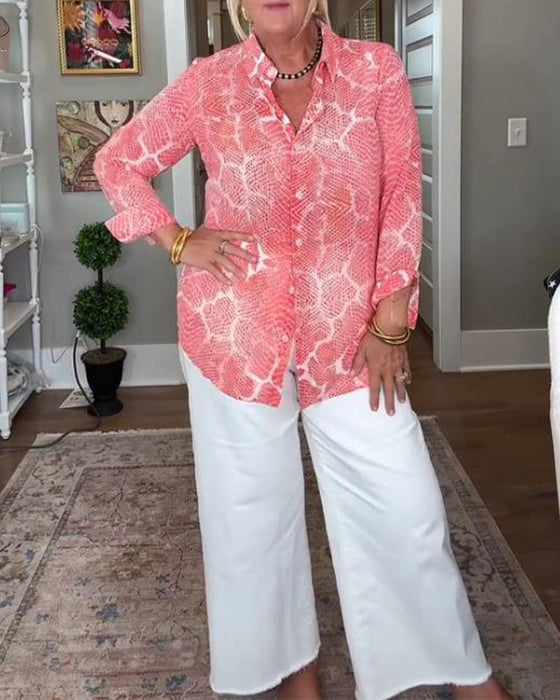 Bluzka Z Przyciskową I Teksturowaną Cechami