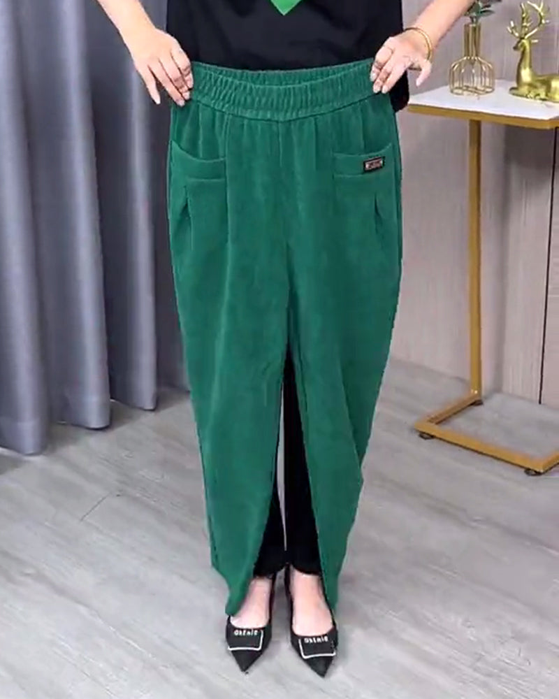 Jednokolorowe Dopasowane Spodnie Typu Skinny