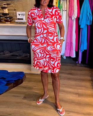 Sukienka z krótkim rękawem