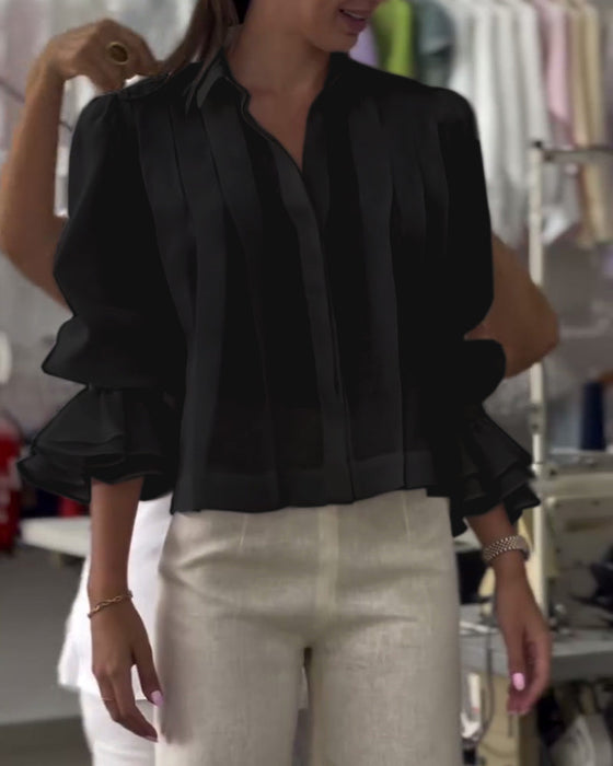 Koszula Buffy Rękaw Falbana