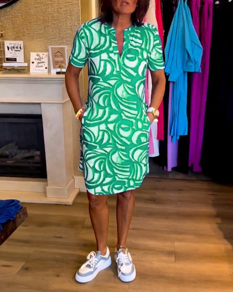 Sukienka z krótkim rękawem