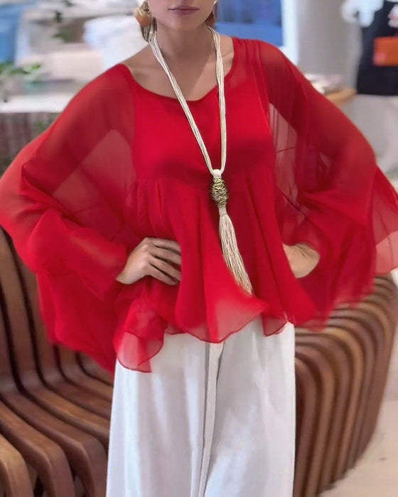 Bluzka O Eleganckim Jednolitym Stylu