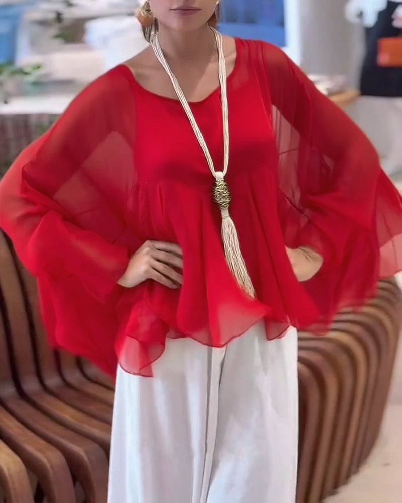 Bluzka O Eleganckim Jednolitym Stylu