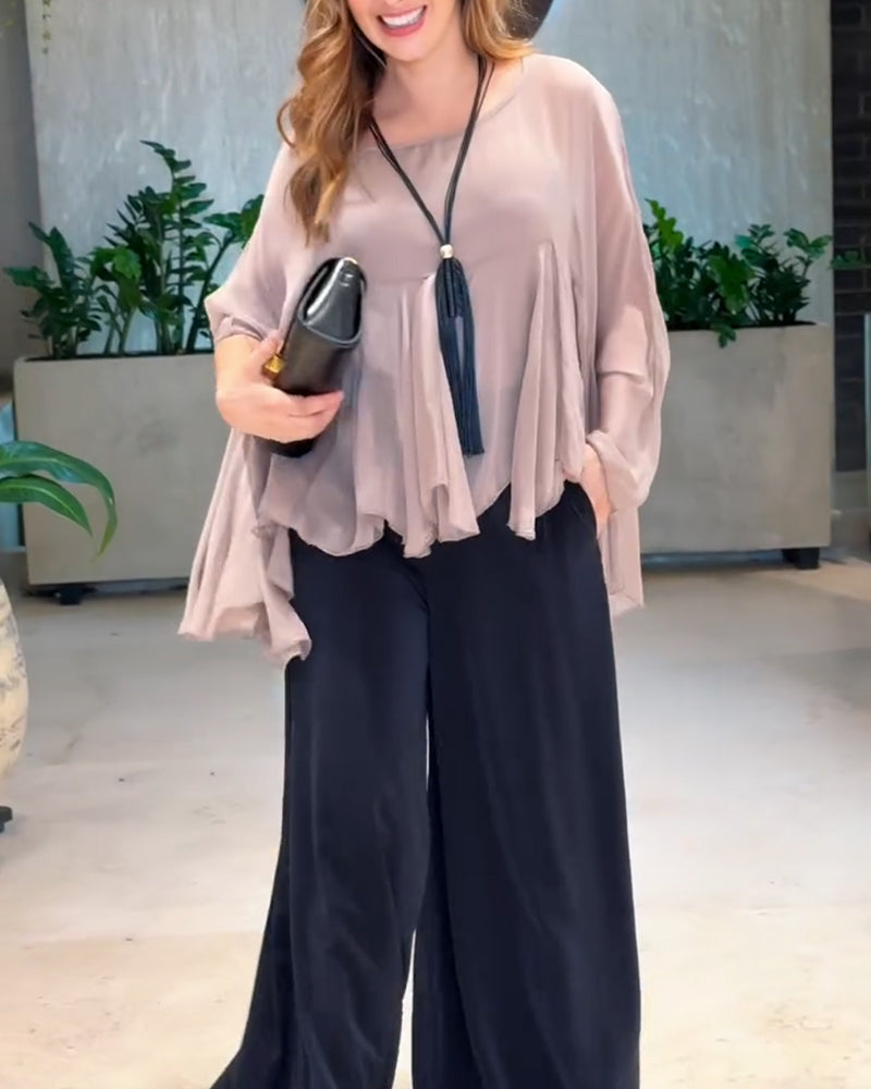 Bluzka O Eleganckim Jednolitym Stylu