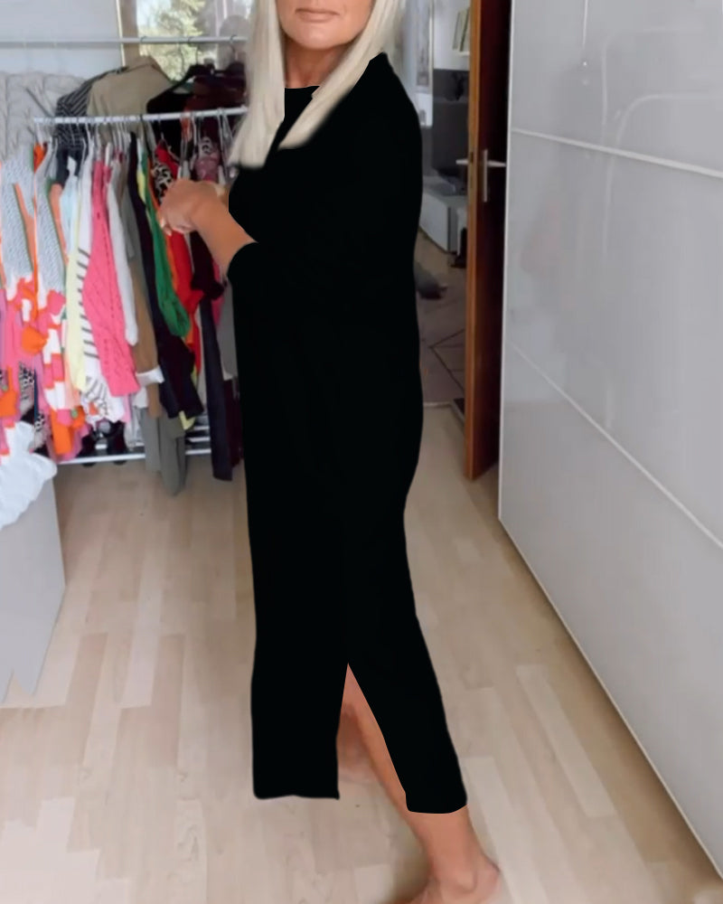 Sukienka z okrągłym dekoltem