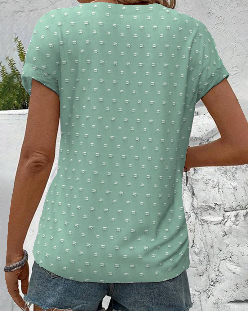 Bluzka Z Opadającymi Ramionami W Kolorze Niebieskim