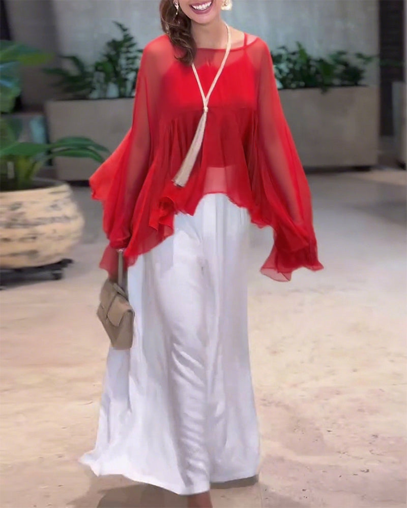 Bluzka O Eleganckim Jednolitym Stylu