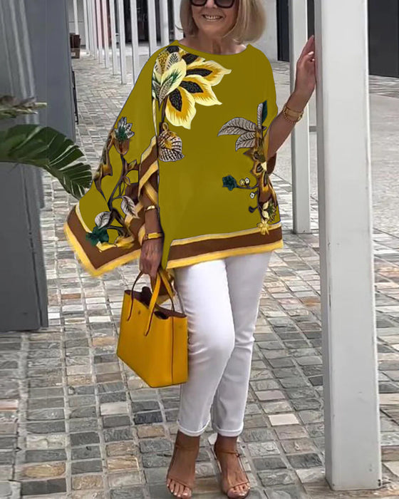 Bluzka Z Nadrukiem Casual