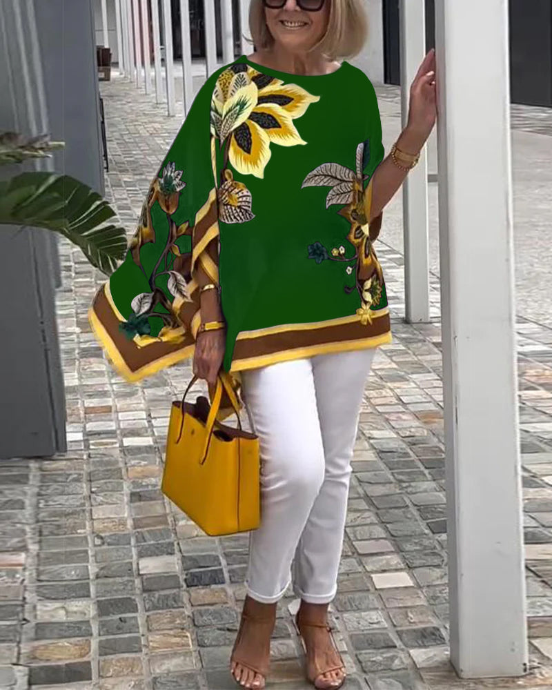 Bluzka Z Nadrukiem Casual