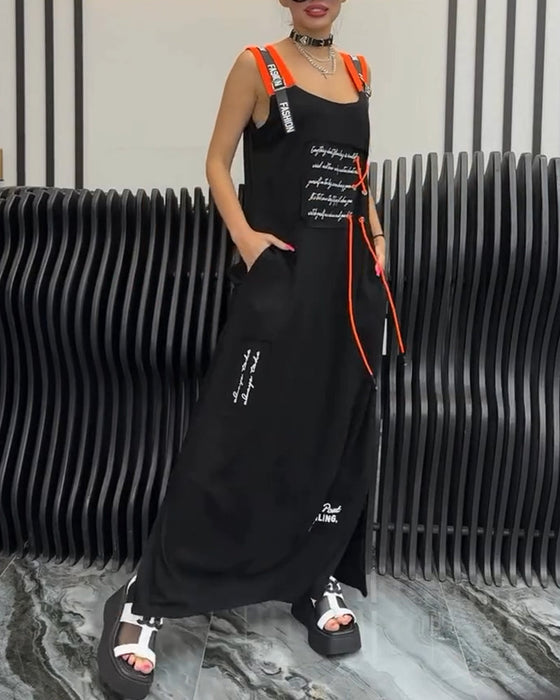 Sukienka Bez Rękawów Spersonalizowany Napis