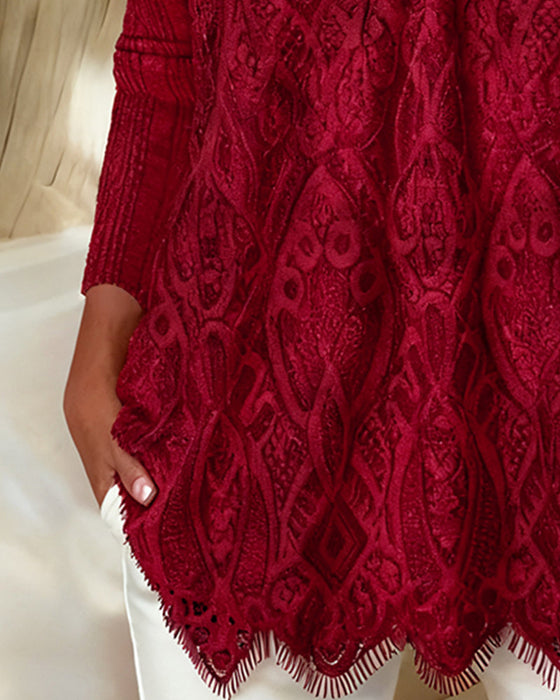 Top Kwadratowy Dekolt Pacha Koronka