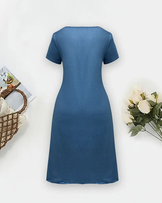 Sukienka Druk 3D Temperament Dojazdowy