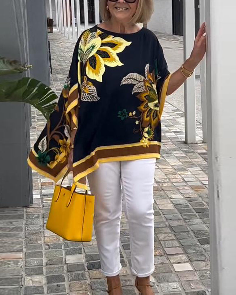 Bluzka Z Nadrukiem Casual