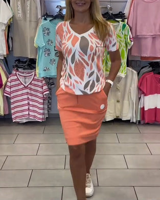 Garnitur Elegancki Kompletna Spódnica Dwuczęściowy