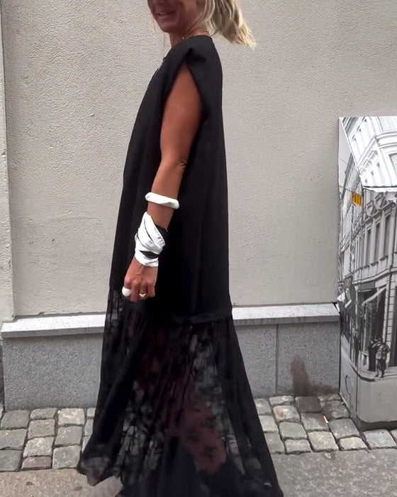 Bezrękawnik z Siateczki w Stylu Patchwork