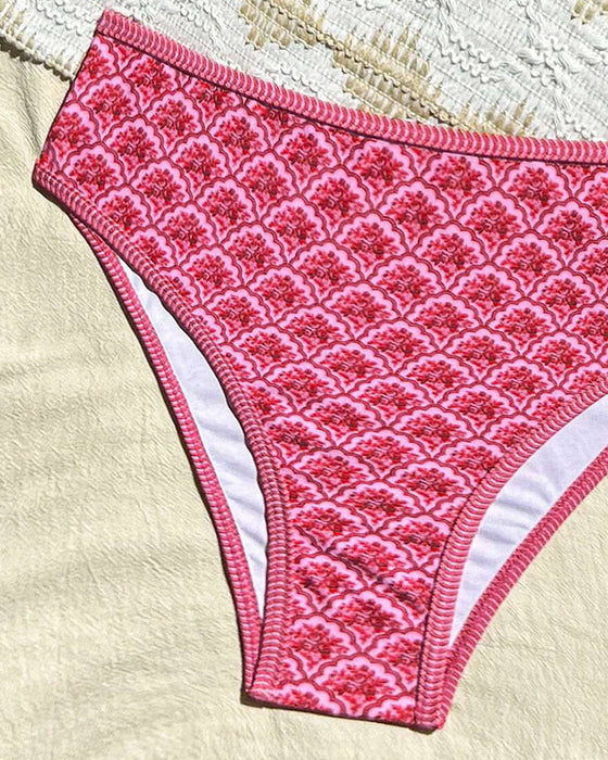 Bikini Seksowny Ramiączka Trójkątny Wzór