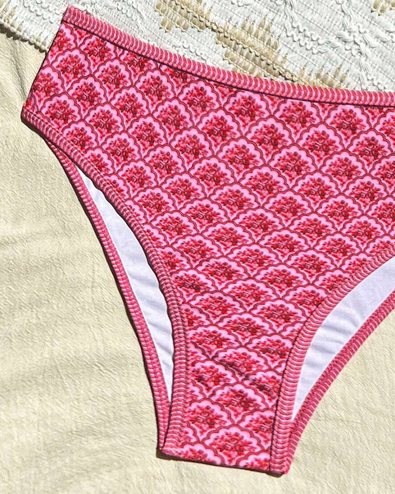 Bikini Seksowny Ramiączka Trójkątny Wzór