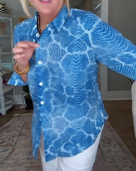 Bluzka Z Przyciskową I Teksturowaną Cechami