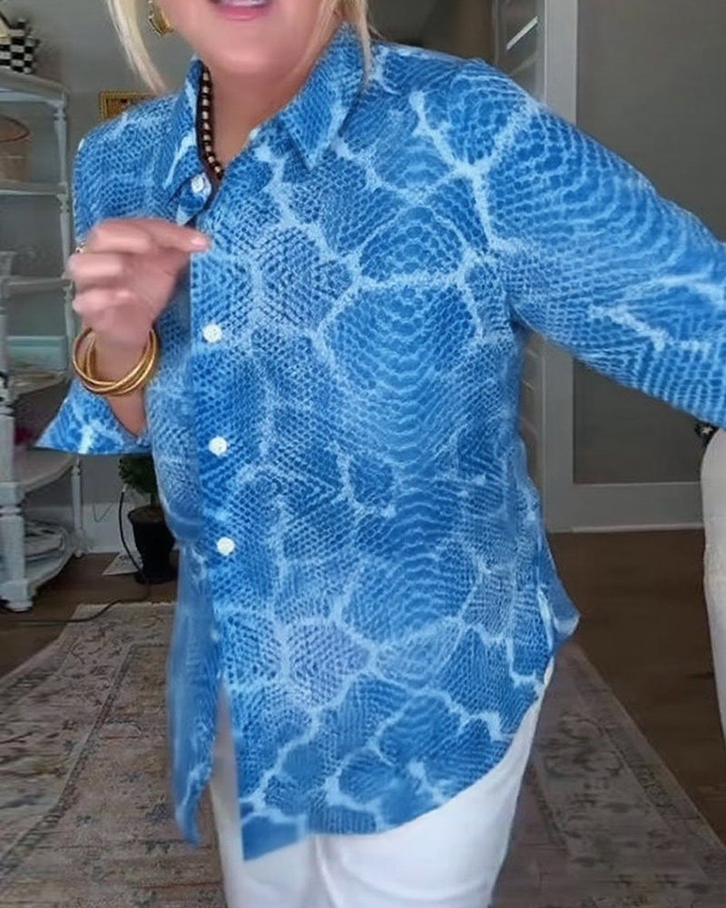 Bluzka Z Przyciskową I Teksturowaną Cechami