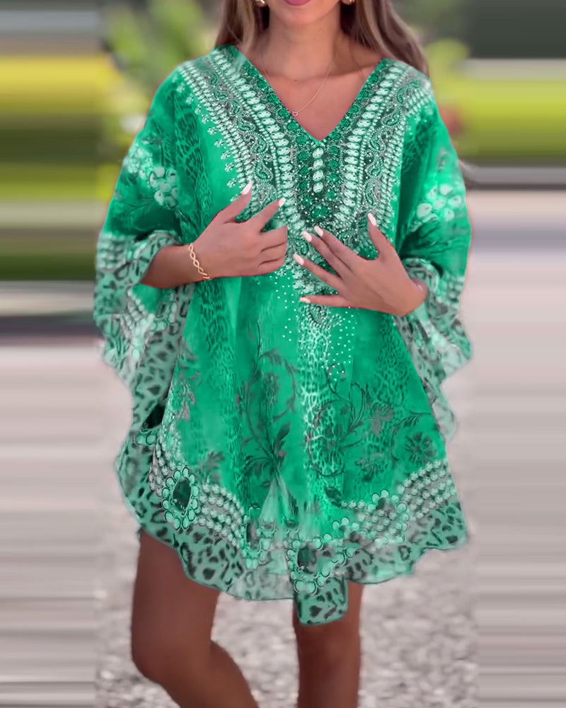 Bluzka W Etniczny Wzór