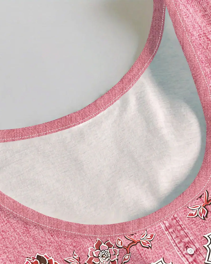 Sukienka Bez Rękawów Imitacja Denim