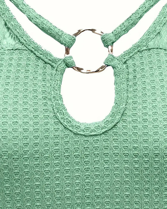 T-Shirt Koronka Panel Dziany