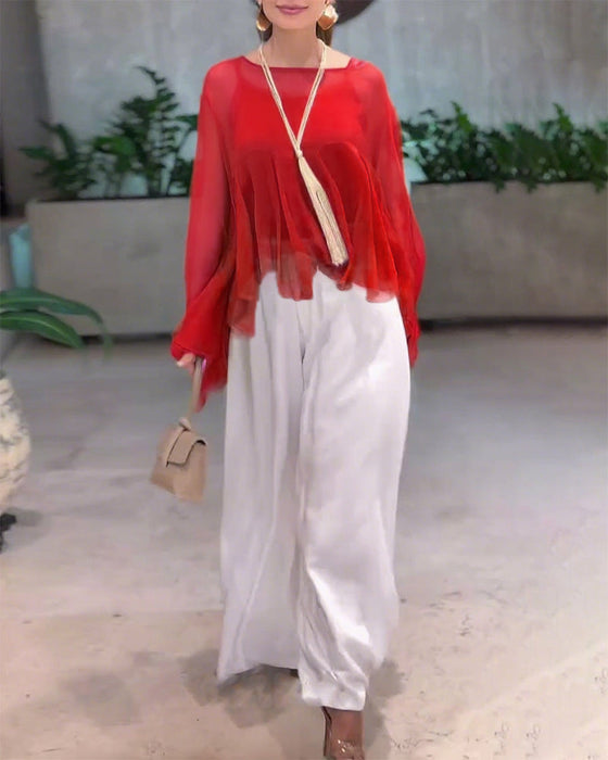 Bluzka O Eleganckim Jednolitym Stylu