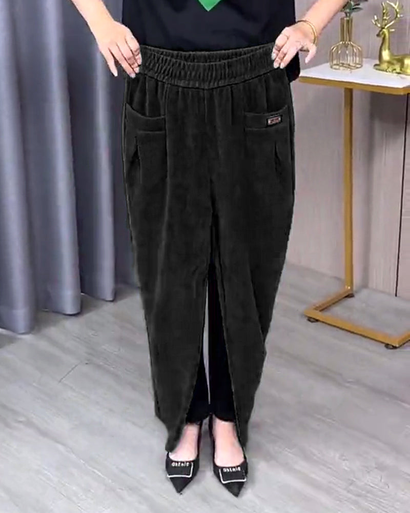 Jednokolorowe Dopasowane Spodnie Typu Skinny