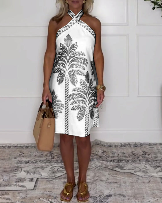 Sukienka elegancka z krzyżowym dekoltem i długością do kolan