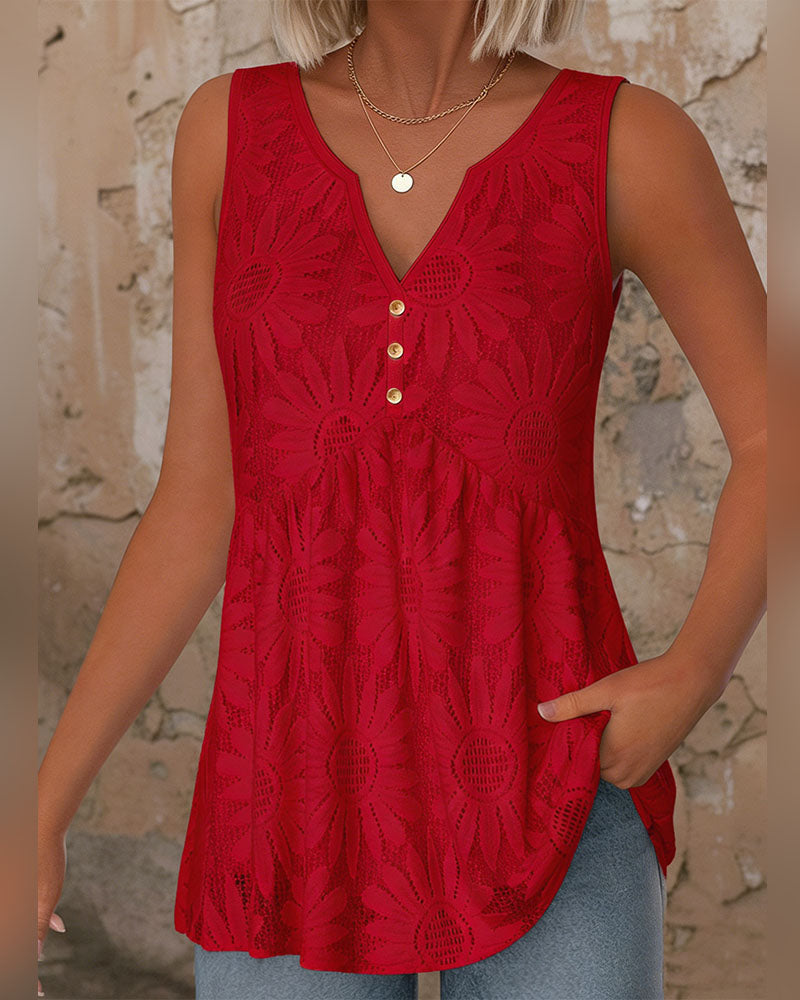 Top Zapięcie Z Przodu Dekolt W Serek Jednokolorowy