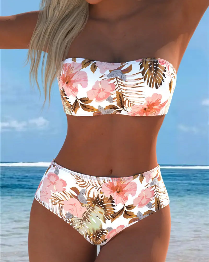 Bikini Bandeau Drukowane