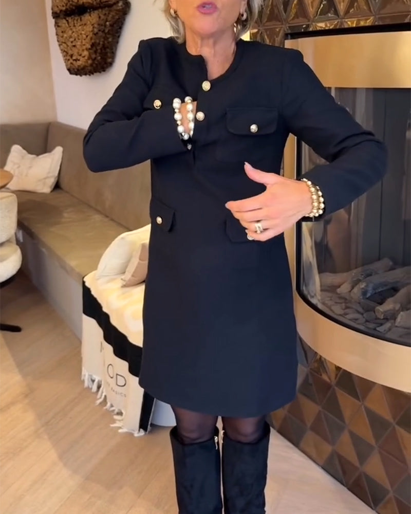 Elegancka I Smukła Sukienka W Stylu Chanel