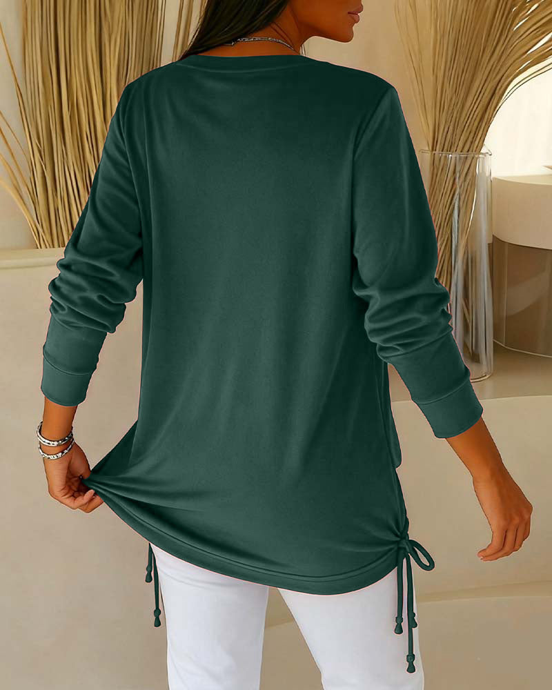 Bluzka Z Cekinami W Kontrastowych Kolorach, Imitacja Dwuczęściowej