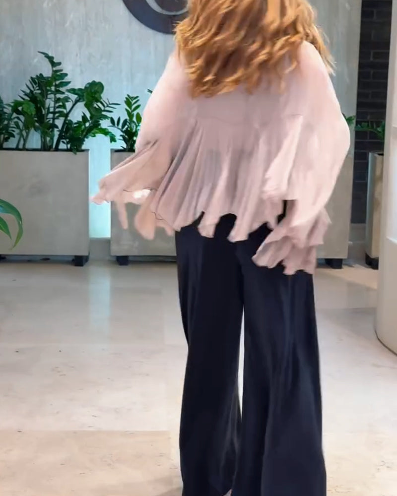 Bluzka O Eleganckim Jednolitym Stylu