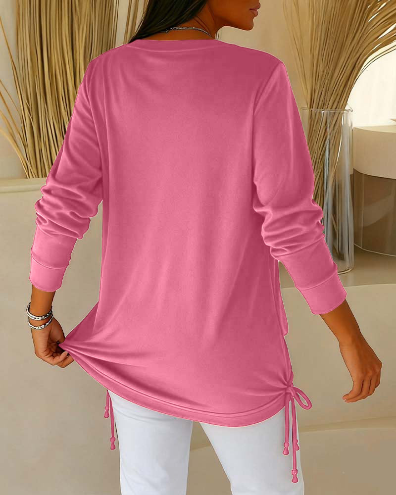 Bluzka Z Cekinami W Kontrastowych Kolorach, Imitacja Dwuczęściowej