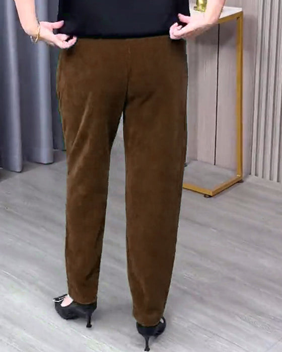 Jednokolorowe Dopasowane Spodnie Typu Skinny