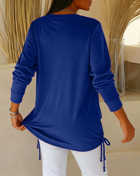 Bluzka Z Cekinami W Kontrastowych Kolorach, Imitacja Dwuczęściowej