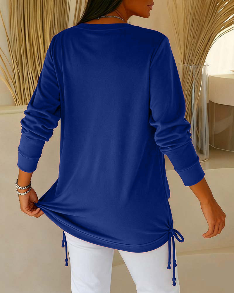 Bluzka Z Cekinami W Kontrastowych Kolorach, Imitacja Dwuczęściowej