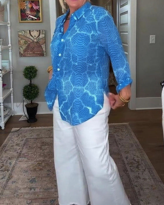 Bluzka Z Przyciskową I Teksturowaną Cechami