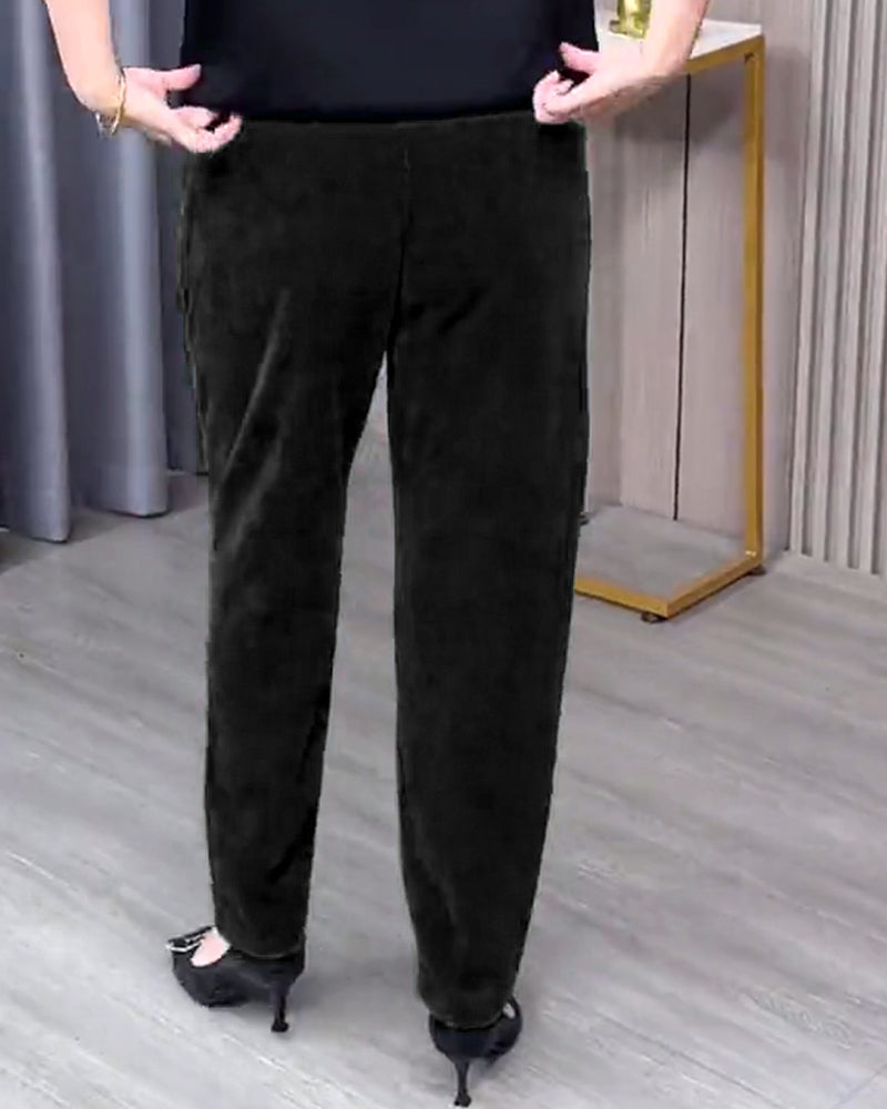 Jednokolorowe Dopasowane Spodnie Typu Skinny